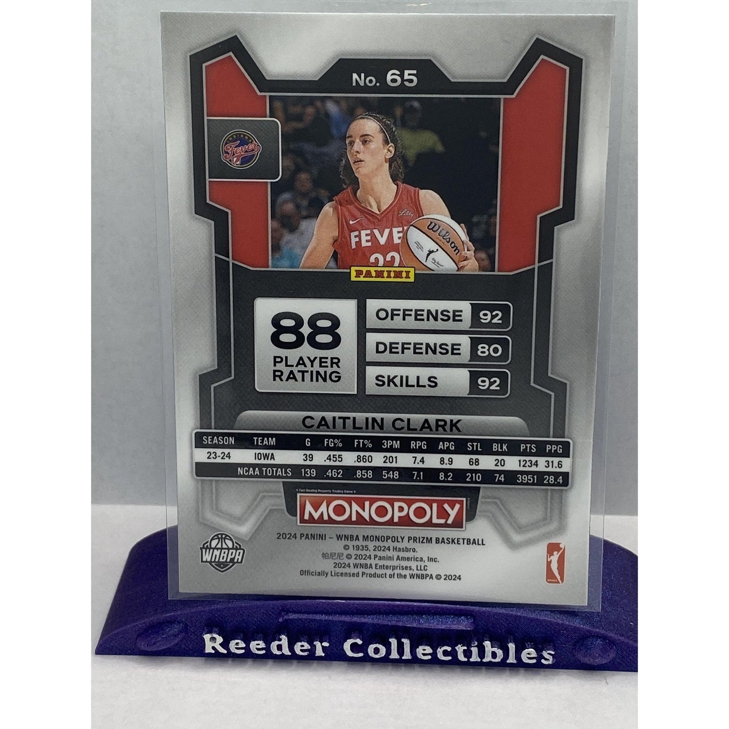 2024 Panini Prizm Monopoly WNBA #65 Caitlin Clark