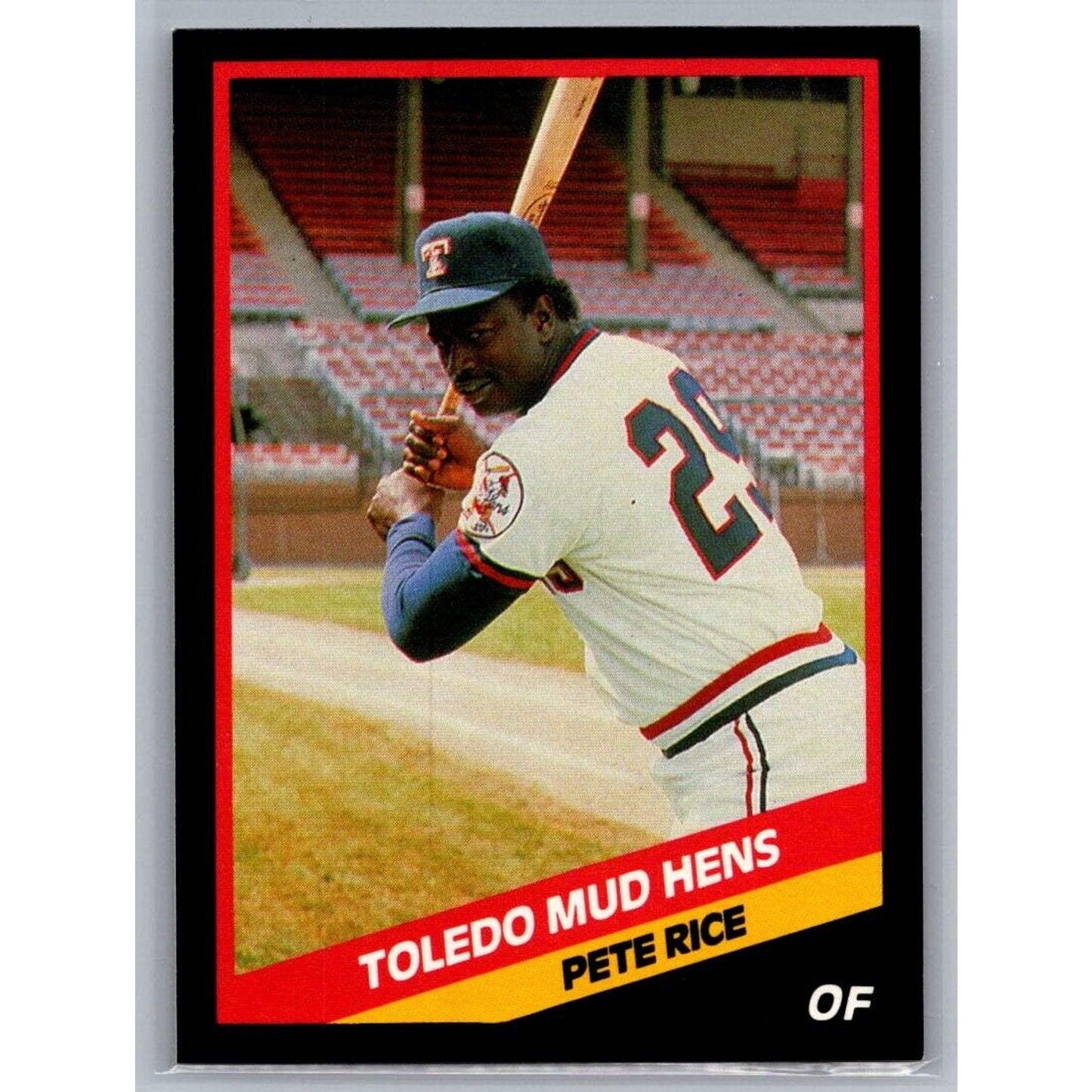 1988 CMC Toledo Mud Hens #23 Pete Rice Detroit Tigers