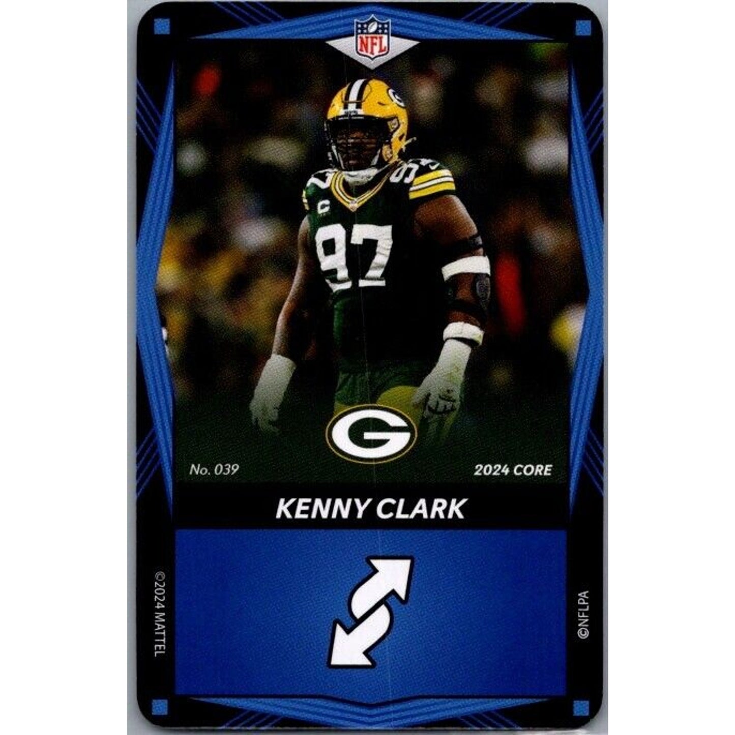 2024 NFL UNO Elite #039 Kenny Clark Packers Blue