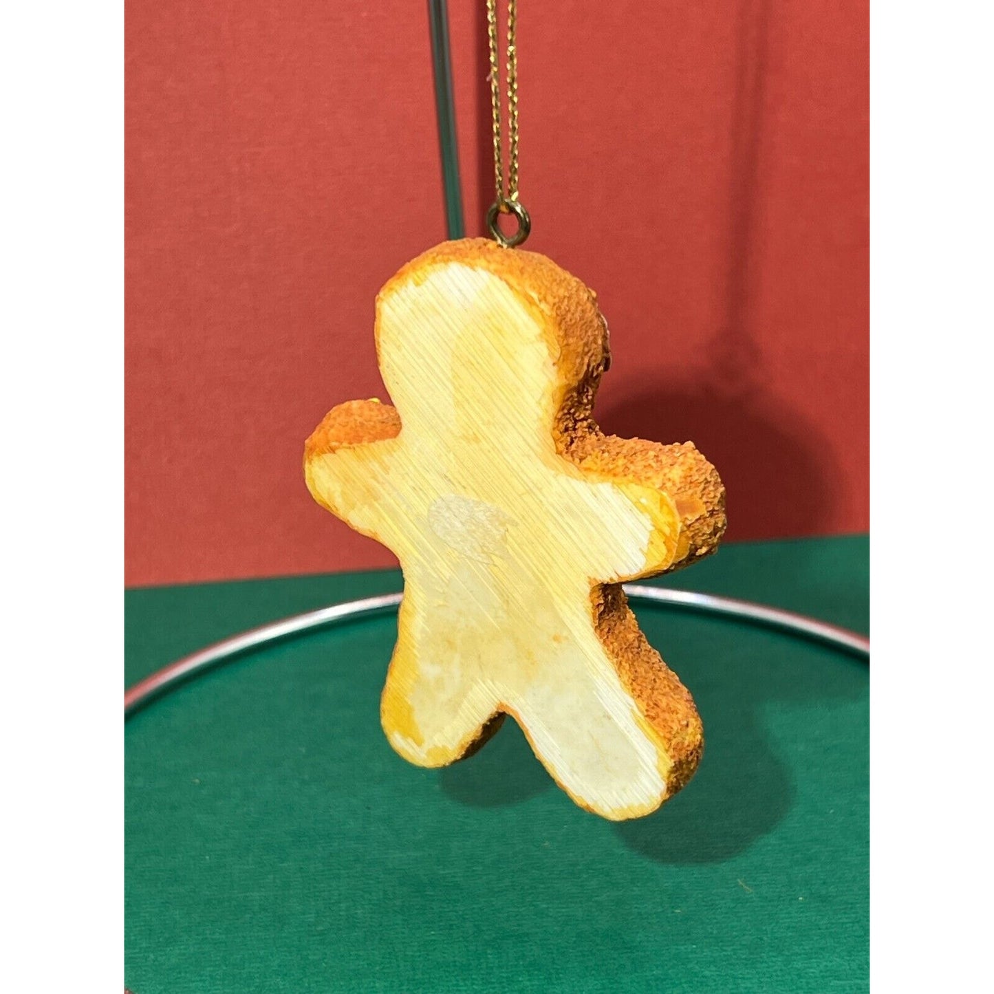 Resin Gingerbread Man Christmas Ornament 2.5" Height