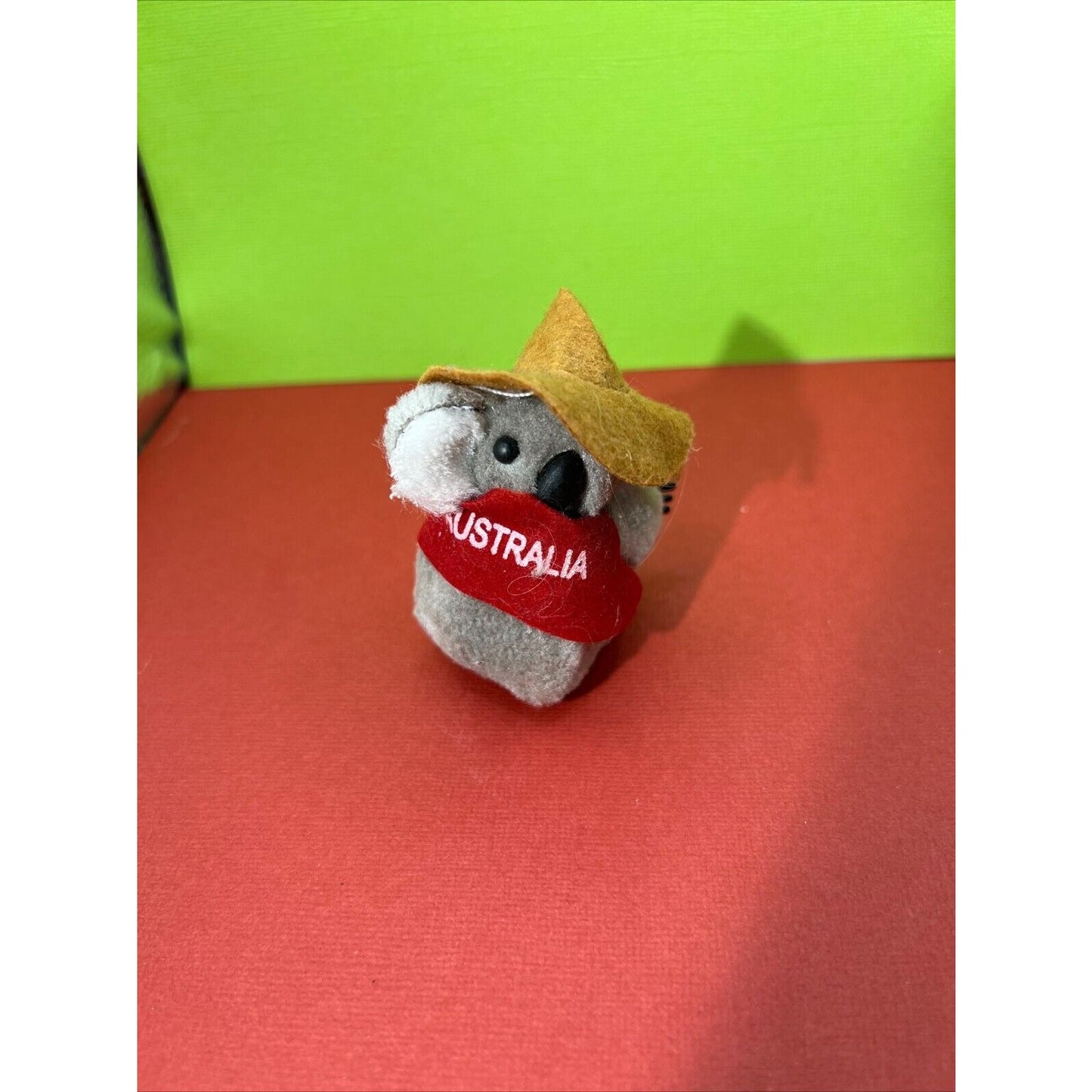 Vintage Koala Clip On Pencil Hugger Mini Plush 80's Australia Souvenir