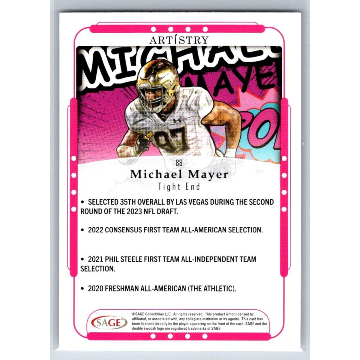 2023 SAGE Artistry #88 Michael Mayer