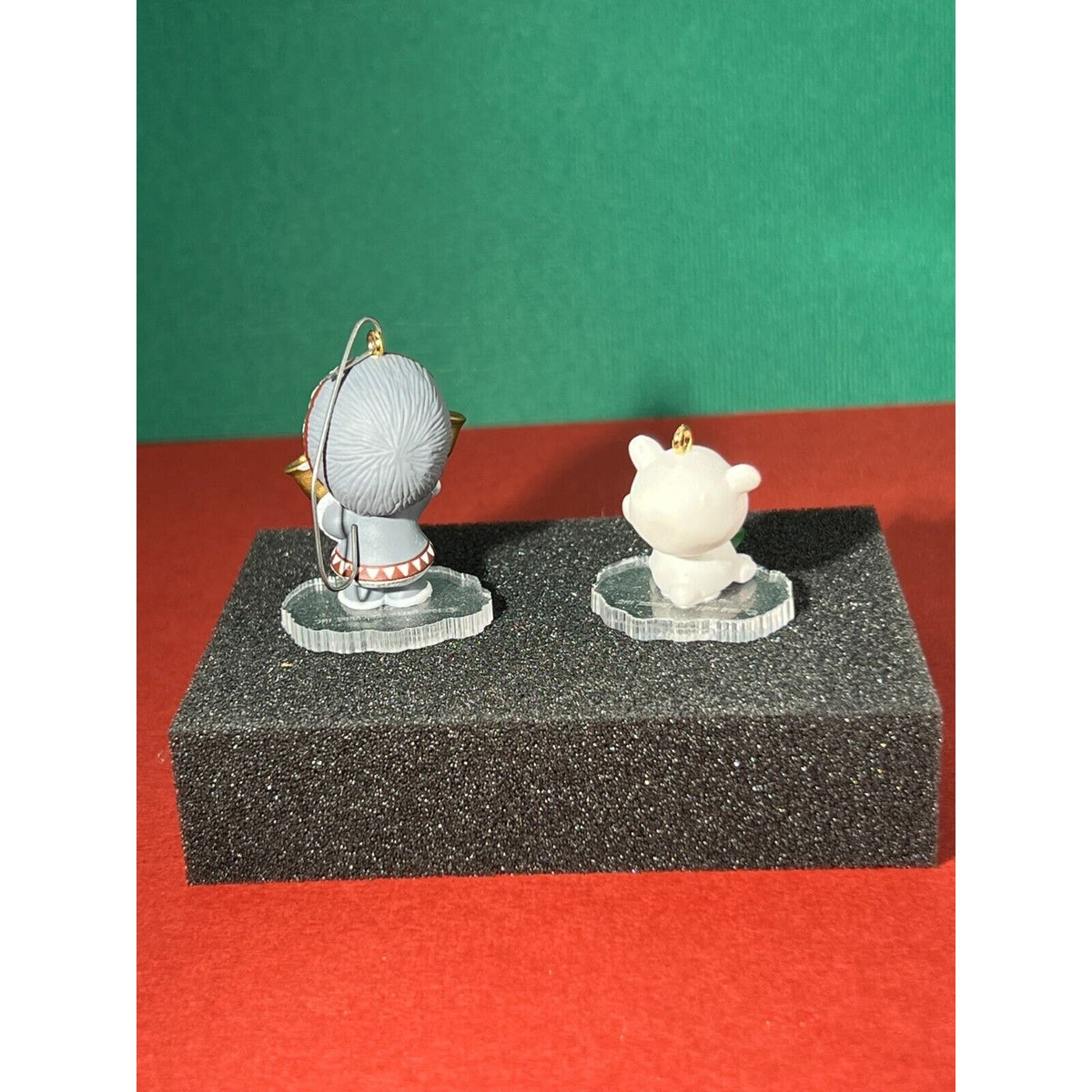 Hallmark Keepsake Ornament Miniature Little Frosty Eskimo & Bear Lot of 2