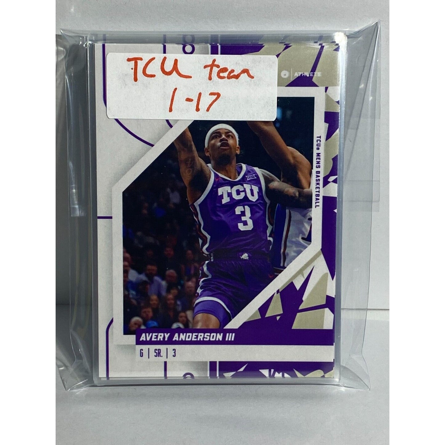 2023-24 ONIT TCU HORNED FROGS card complete team set (17)