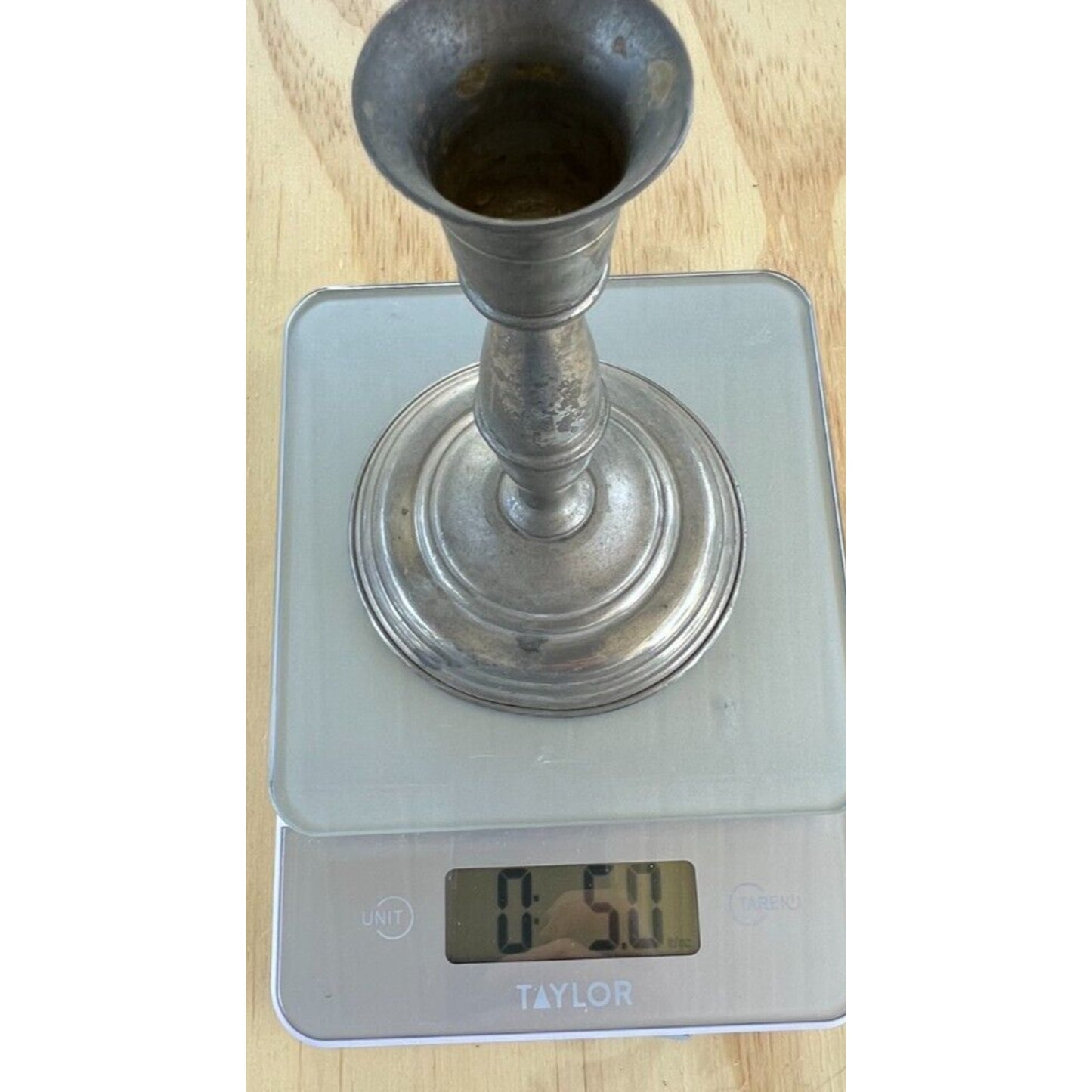 Pewter Candlestick Made in England