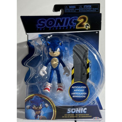 Sonic the Hedgehog 2 Movie SONIC Action Figure w/ Snow Rider Toy