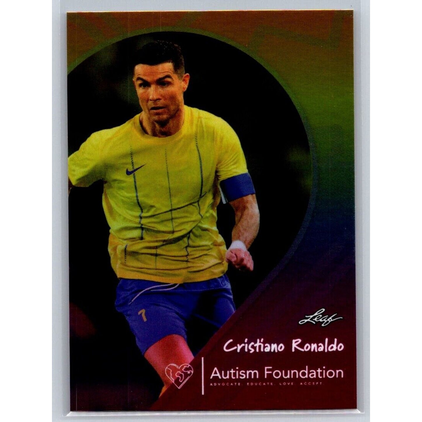 2023 Leaf Autism Foundation #6 Cristiano Ronaldo Soccer