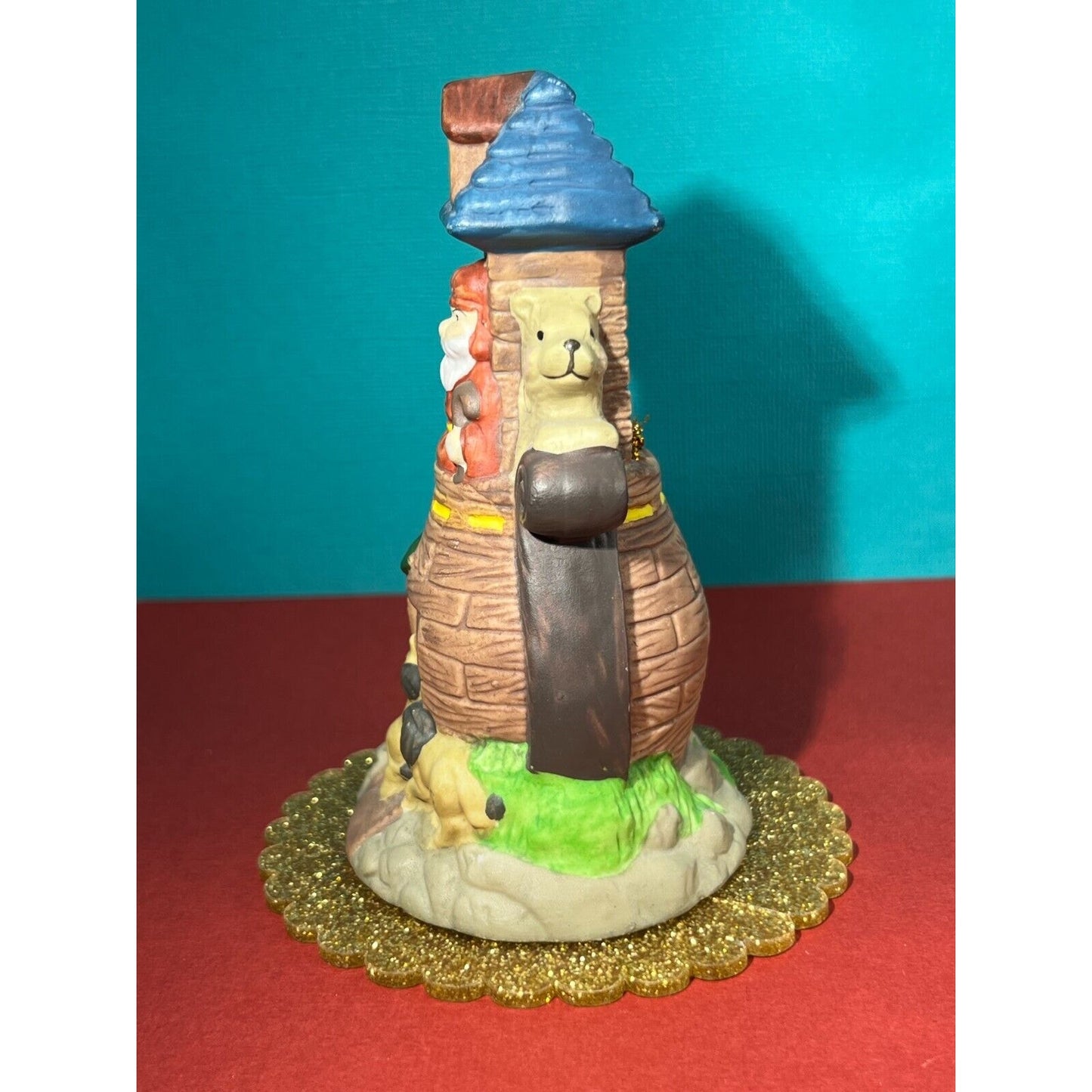 Noah's Ark Ceramic Bell 5" tall 3" base