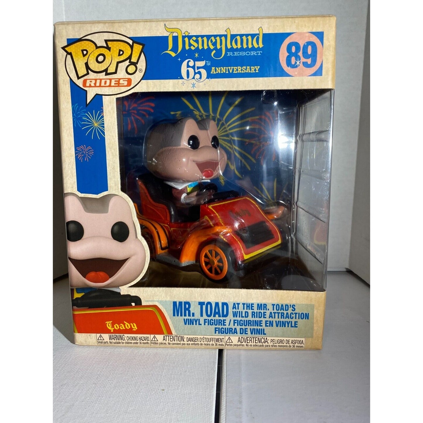 Funko Pop Mr Toad Wild Ride Walt Disney Disneyland 65th Anniversary #89