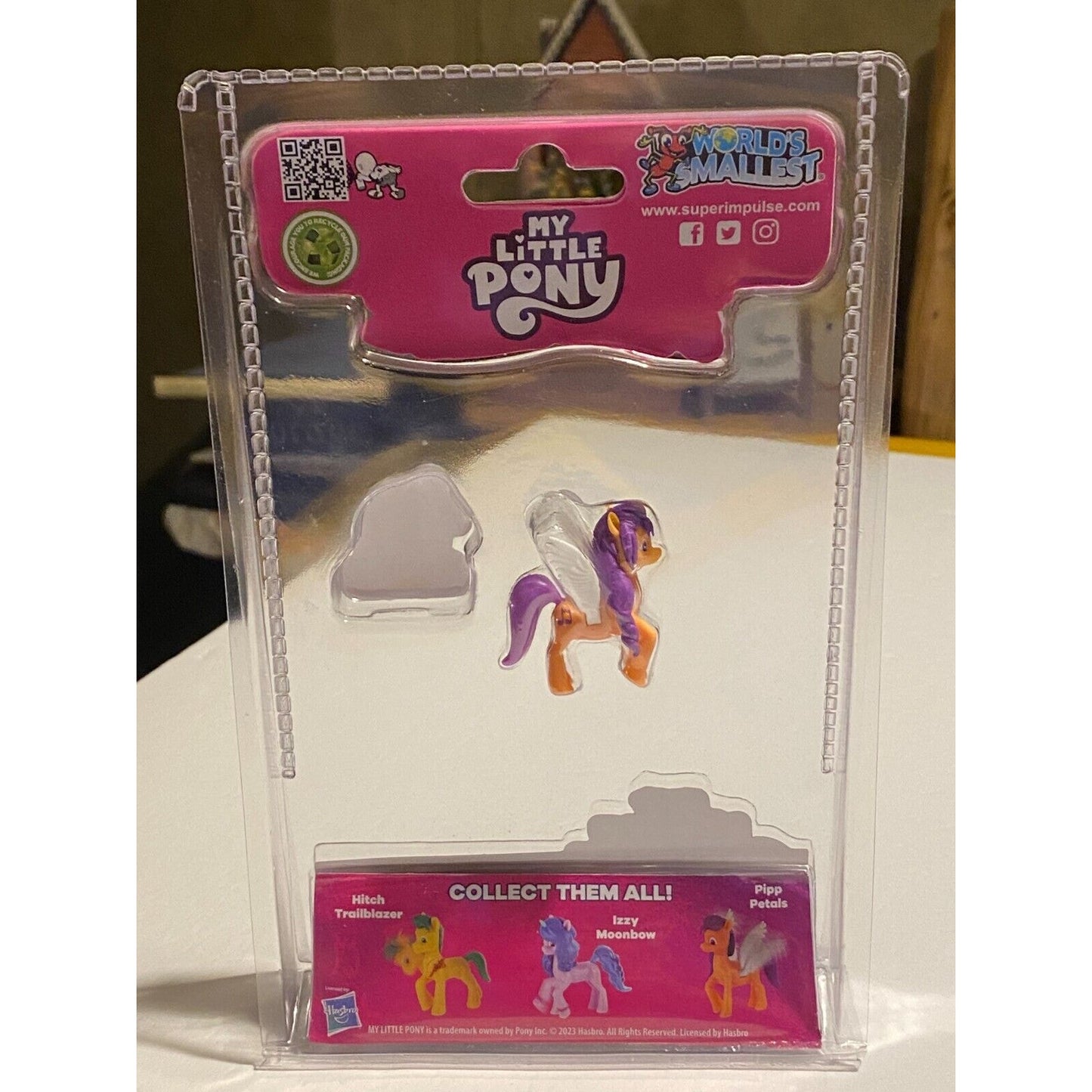 World's Smallest My Little Pony Micro Figure Set of 3 Super Impulse Series 2 NEW