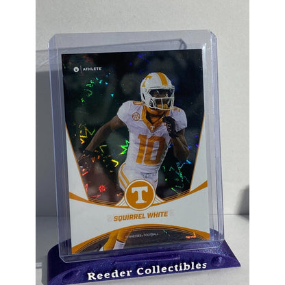 Squirrel White 2024 ONIT Athlete White Parallel Silver Holo Tennessee Volunteers