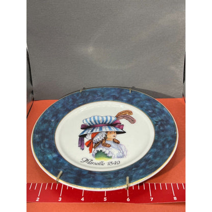 1855 Email de Linoges - I Godinger - Marseille 1849 - Decorative Plate w/hanger