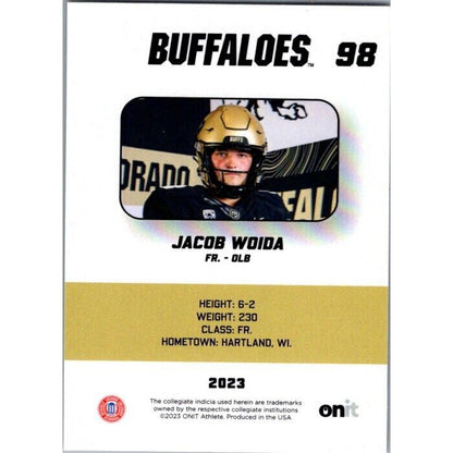 2023 Onit Football Jacob Woida Colorado Buffaloes