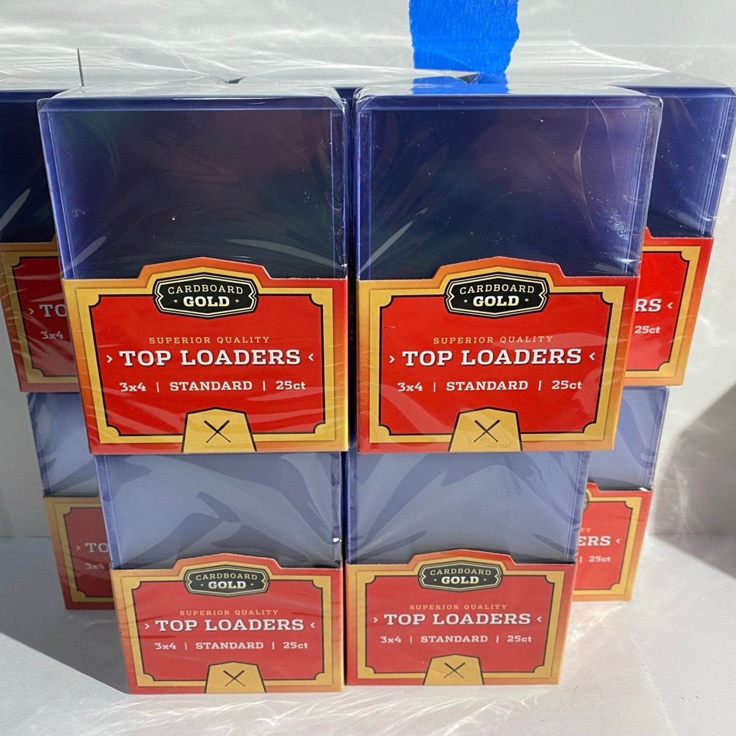 250 toploaders in 10 packs of 25 new sealed