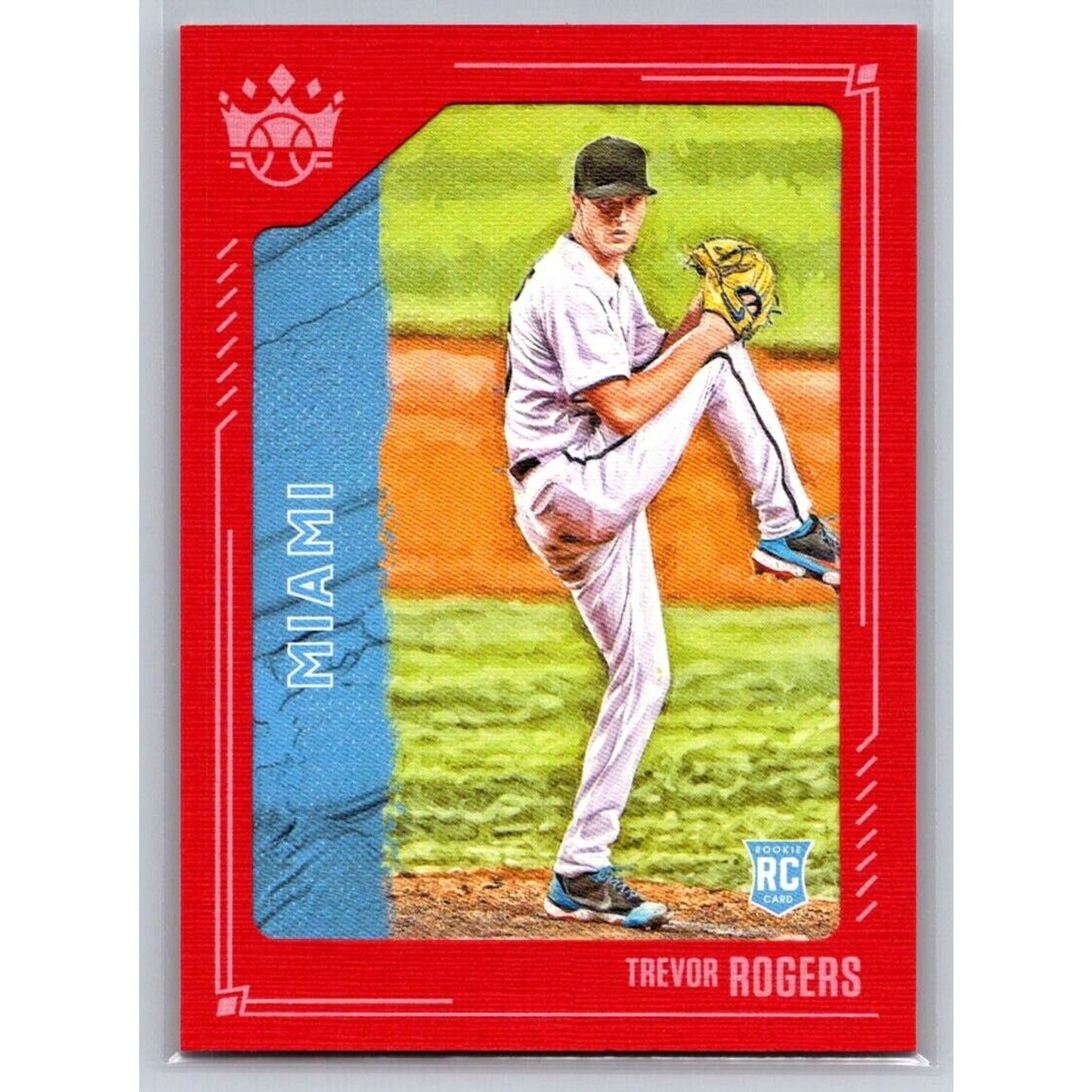 2021 Panini Diamond Kings #140 Trevor Rogers Framed Red