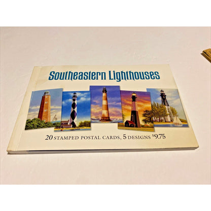 Southeastern Lighthouses 20 Stamped Postal Cards 5 Designs See Front Cover USPS