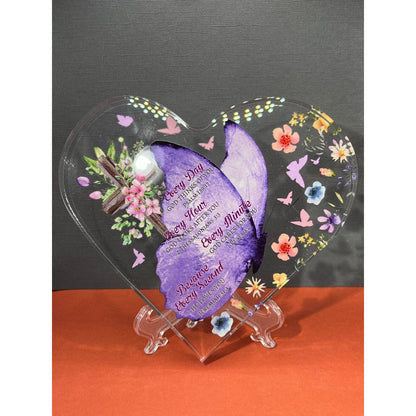 Heart Shaped Inspirational Religious Gift Acrylic