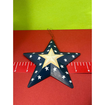 Americana Metal Bell and 2 Metal Stars