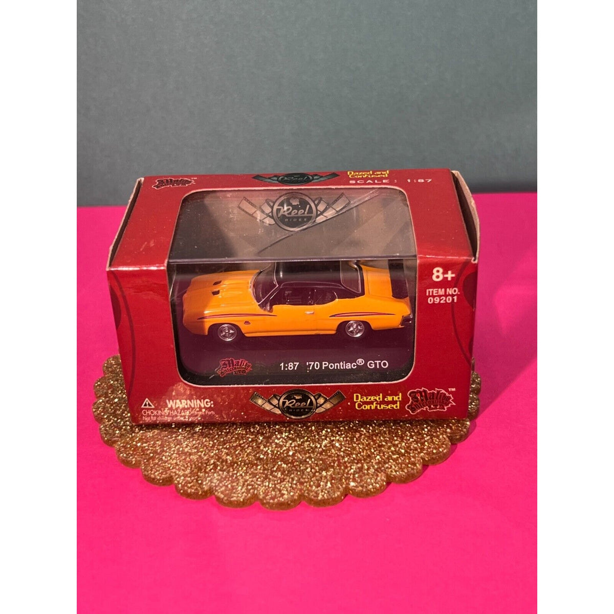 Reel Rides Dazed and Confused 1:87 1970 Pontiac GTO Yellow New in Box
