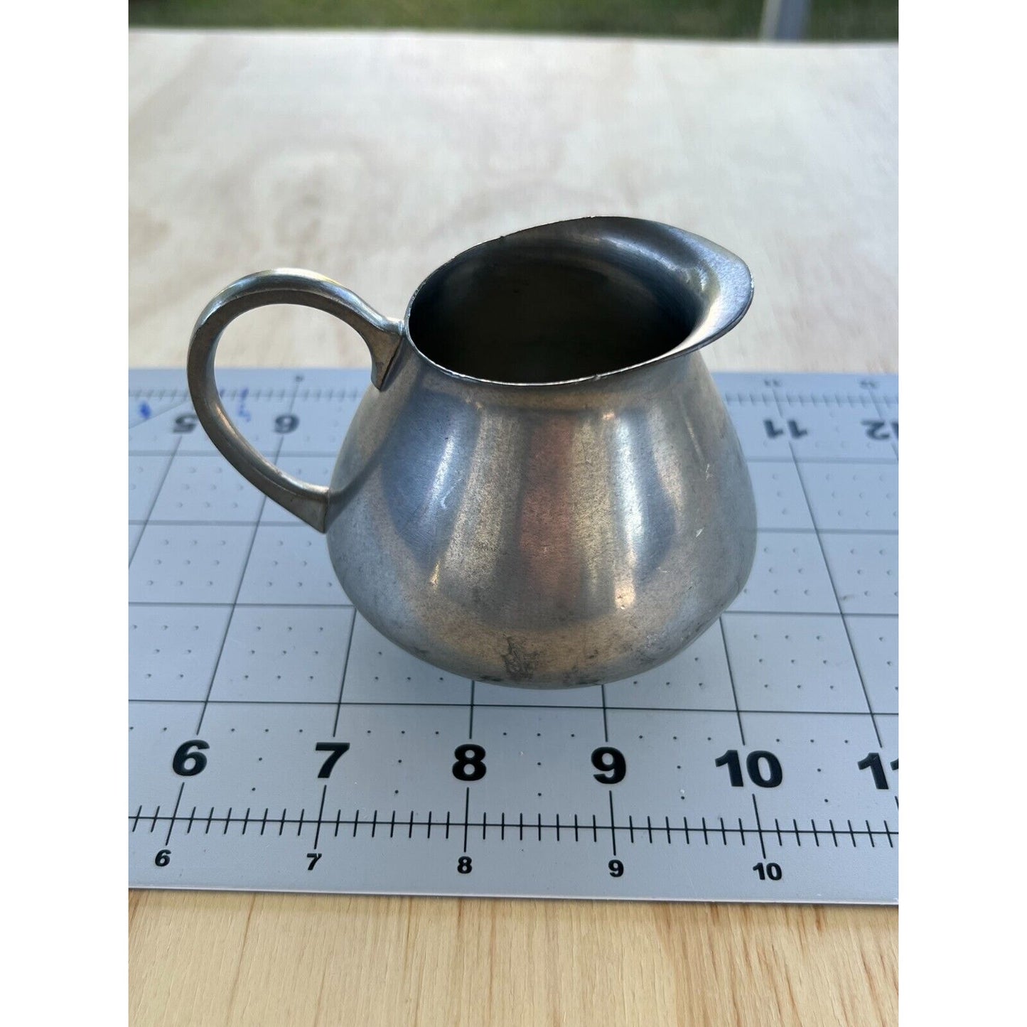 VINTAGE PEWTER ROYAL HOLLAND K.M.D.TIEL CREAMER PITCHER MADE IN HOLLAND
