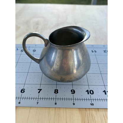 VINTAGE PEWTER ROYAL HOLLAND K.M.D.TIEL CREAMER PITCHER MADE IN HOLLAND