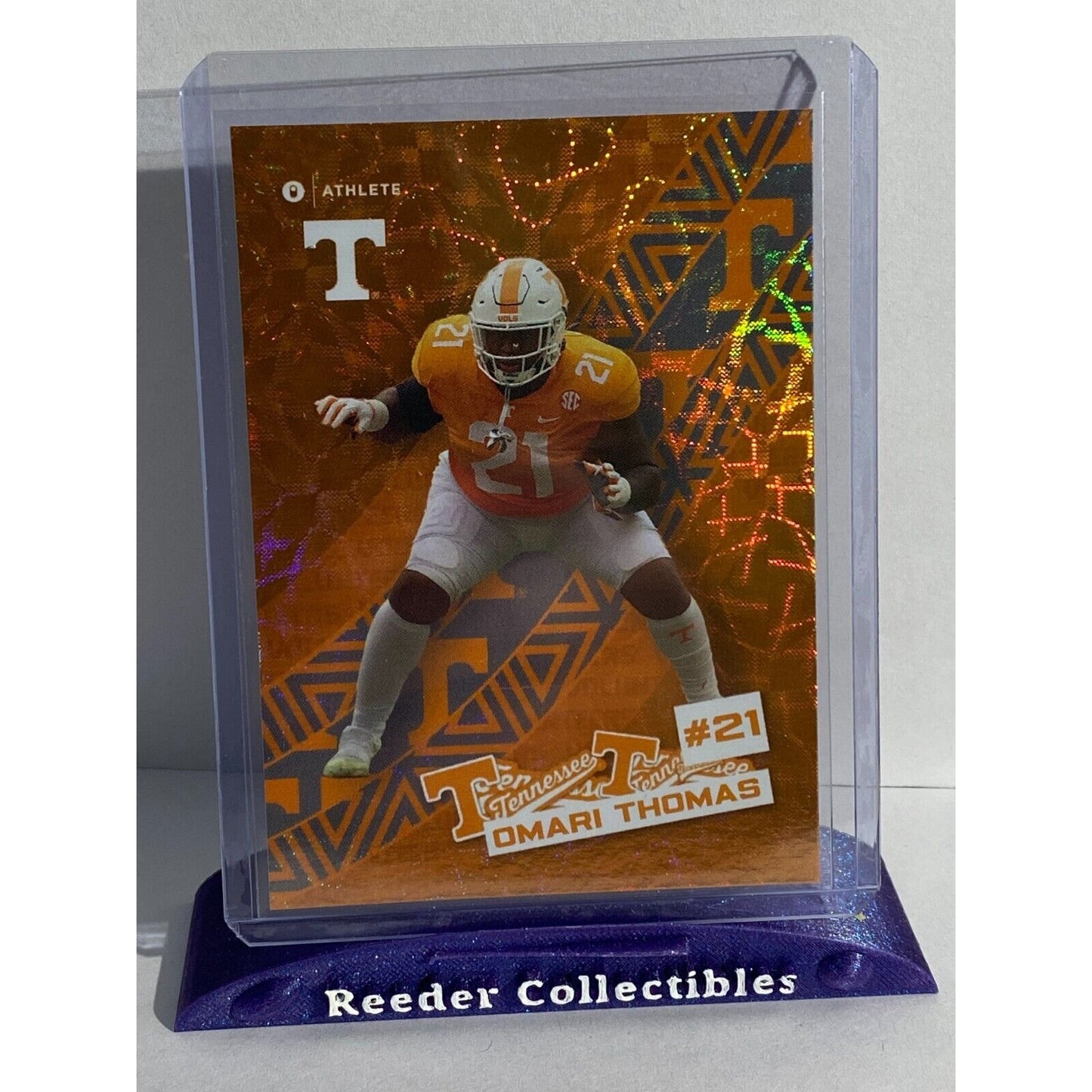 OMARI THOMAS 2024 ONIT Tennessee Volunteers Football Sticker Series HOLO