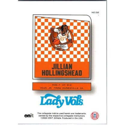 23-24 Onit #56 Jillian Hollingshead Tennessee Volunteers Lady Vols Icon Holo