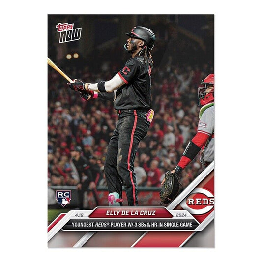 Elly De La Cruz Cincinnati Reds - 2024 MLB TOPPS NOW® Card 95 - PR: 5167