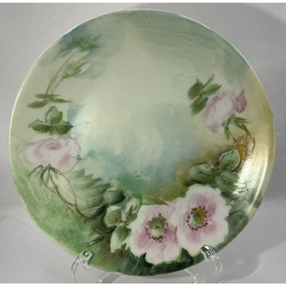 D & C France hand painted 6" plate Floral Vintage