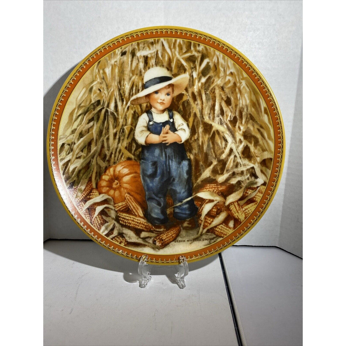 Jesse Wilcox Smith - "Thanksgiving" Collector Plate Numbered w Box & COA 1986