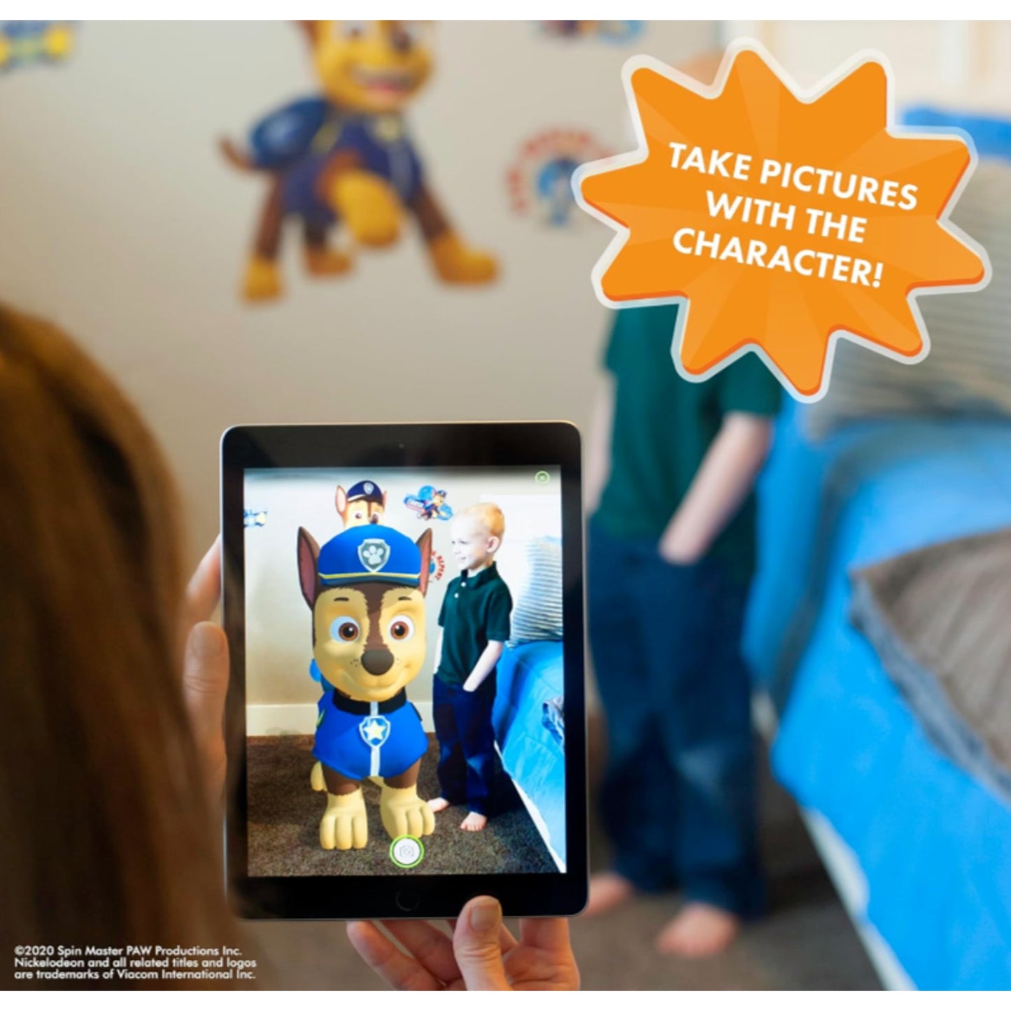 PAW PATROL Chase Wall Decal with FREE APP included 3D action!