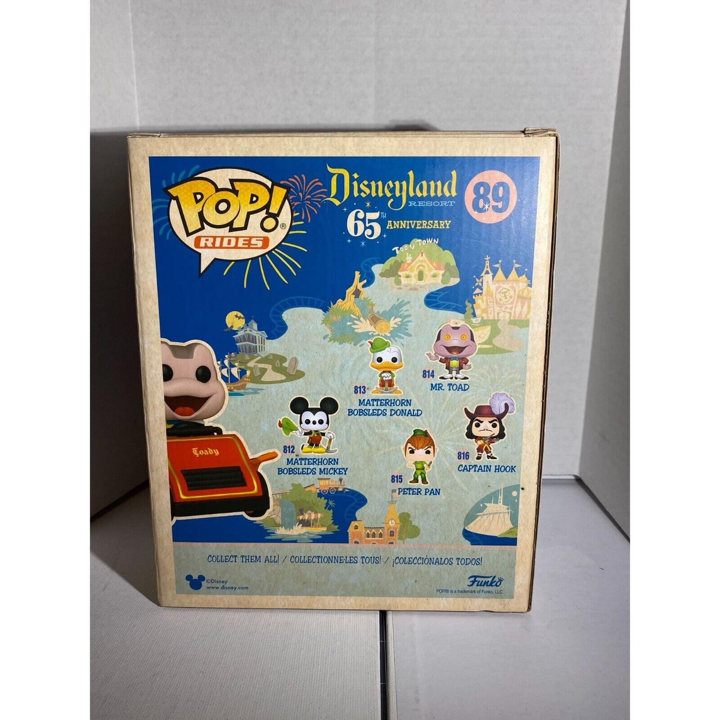 Funko Pop Mr Toad Wild Ride Walt Disney Disneyland 65th Anniversary #89