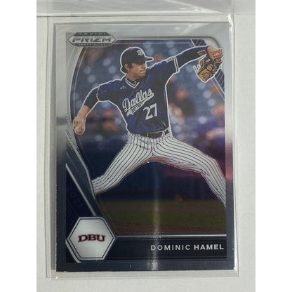 2021 Panini Prizm Draft Picks Dominic Hamel Dallas Baptist New York Mets