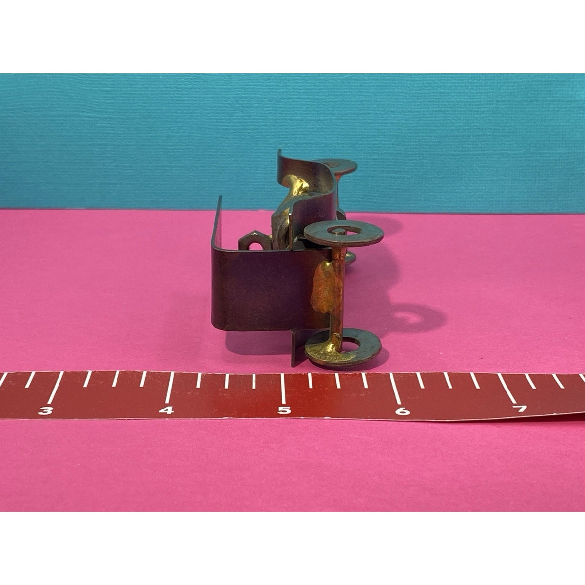 Vintage Spark Plug Automobile Metal Toy 4 Inch Car Collectible
