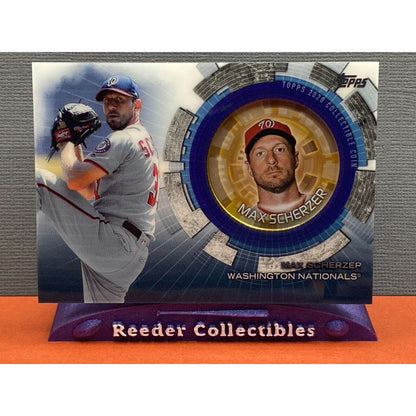 Max Scherzer 2020 Topps Update TBC-MS Washington Nationals Comm Coin Card