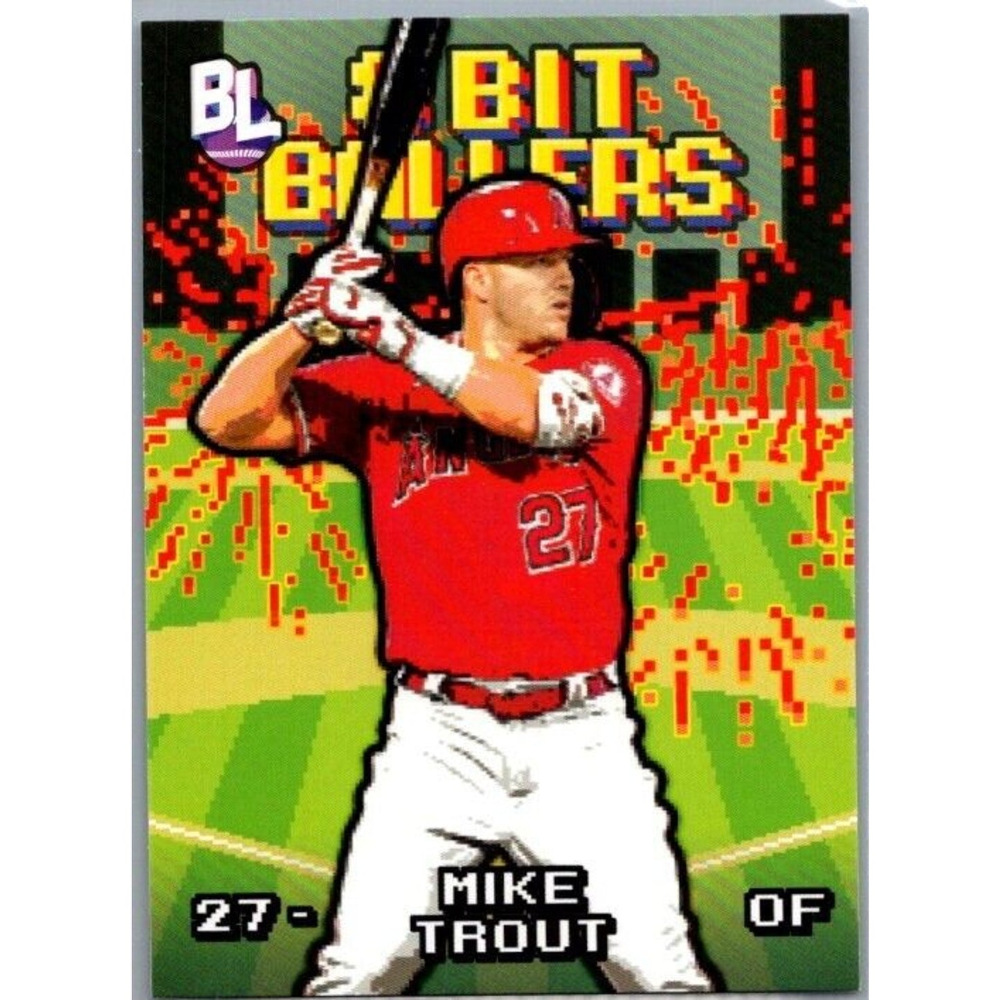 2023 Big League 8 Bit Ballers #8B-2 Mike Trout - Los Angeles Angels