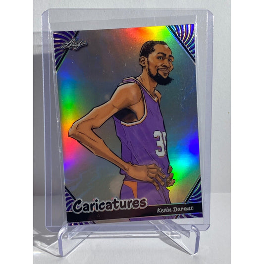 12/25 Kevin Durant Holo RED 2024 Leaf Caricatures #C-05 Refractor