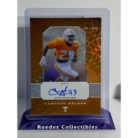 Cameron Seldon 25/200 Tennesse Volunteers Orange Holo 2024 Onit Signature Series