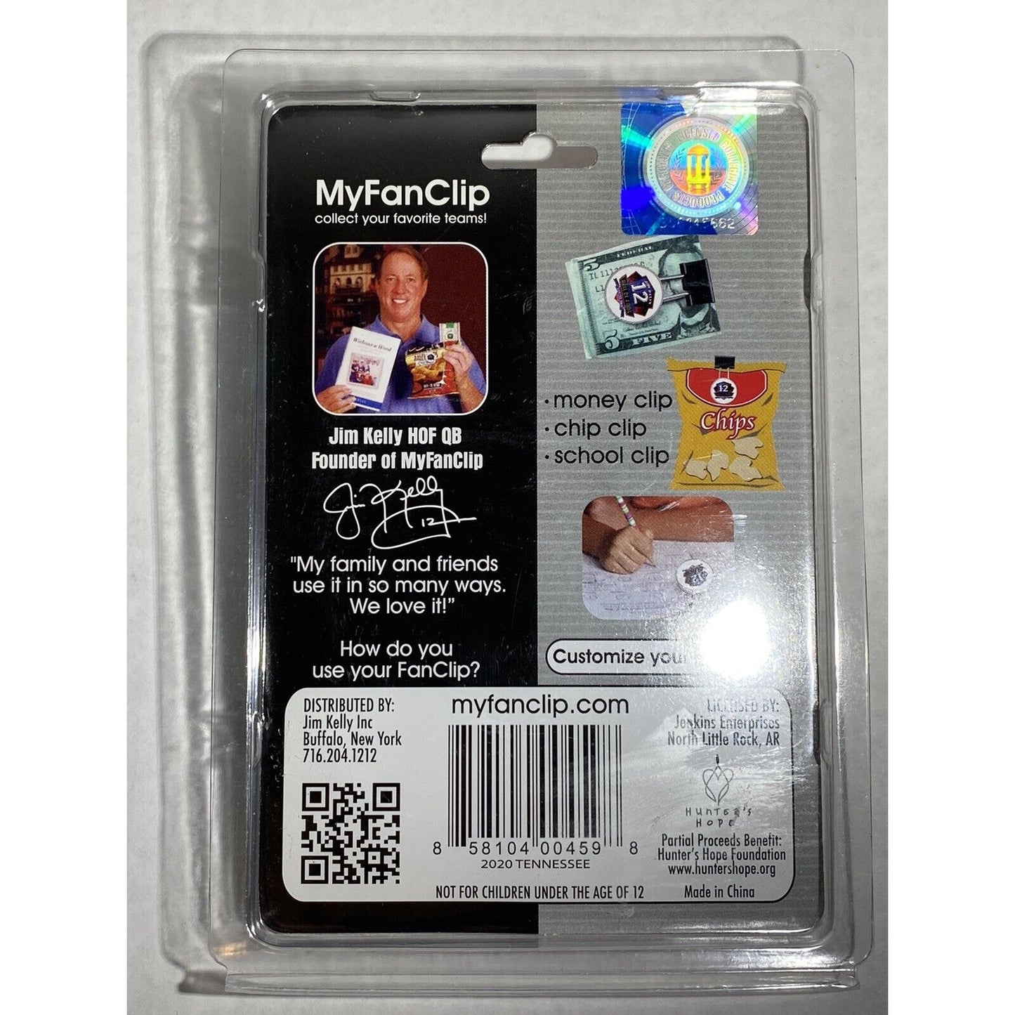 NCAA MyFanClip Multipurpose Clips Paper Office Clips