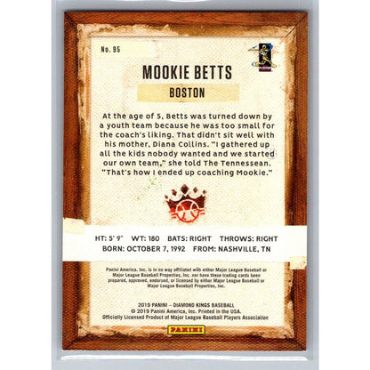 2019 Panini Diamond Kings #95 Mookie Betts