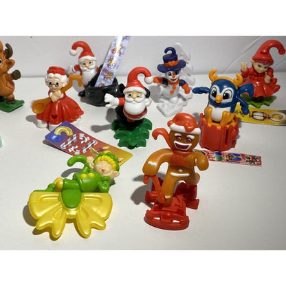 CHRISTMAS 2023 COMPLETE SET 12 FIGURES WITH PAPERS KINDER JOY SURPRISE EGG TOYS