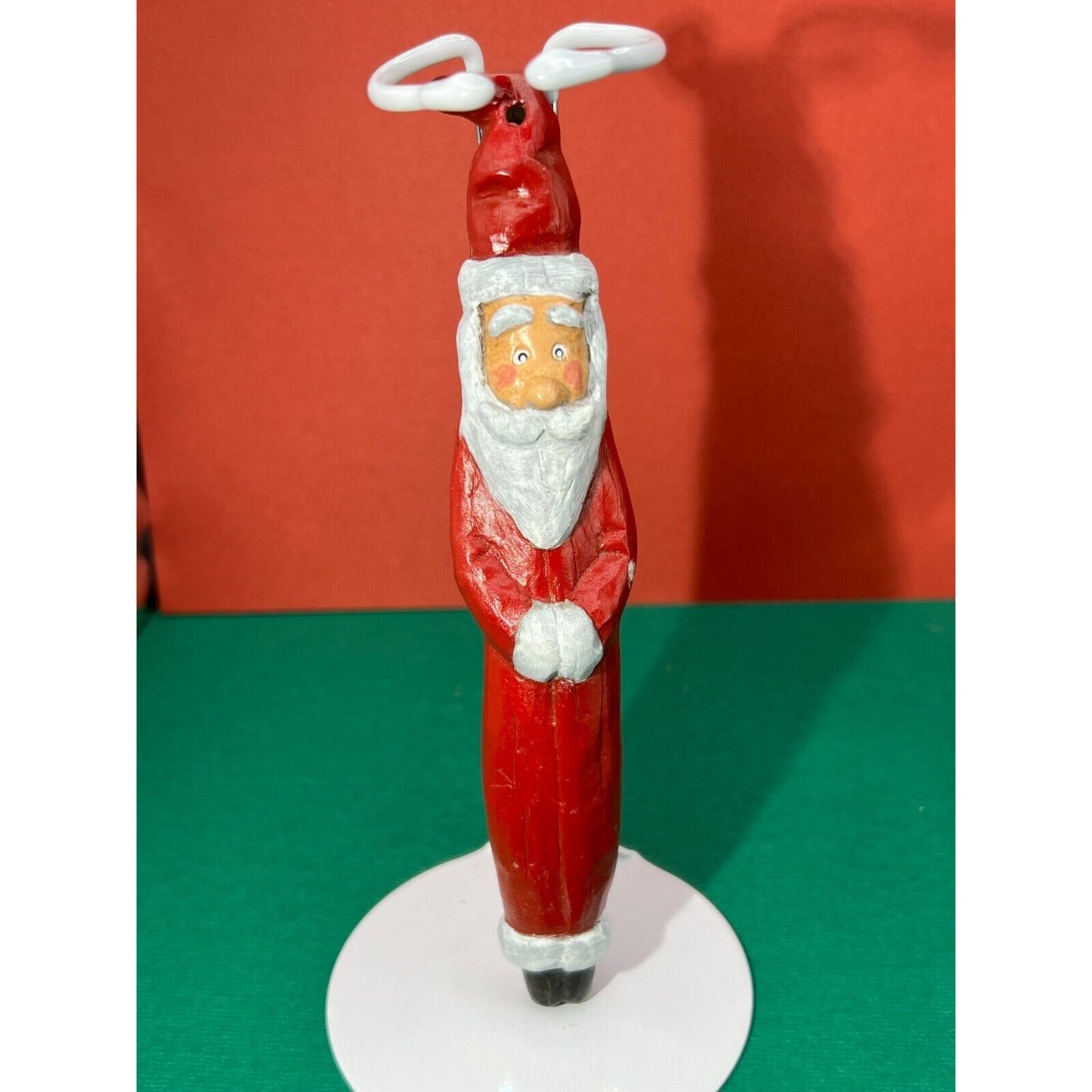 Vintage Christmas Santa Ornament 6" Height