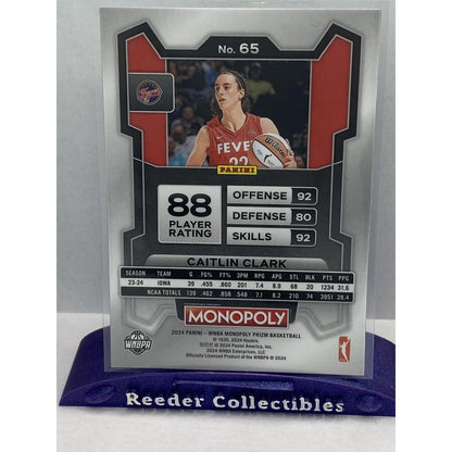 2024 Panini Prizm Monopoly WNBA #65 Caitlin Clark