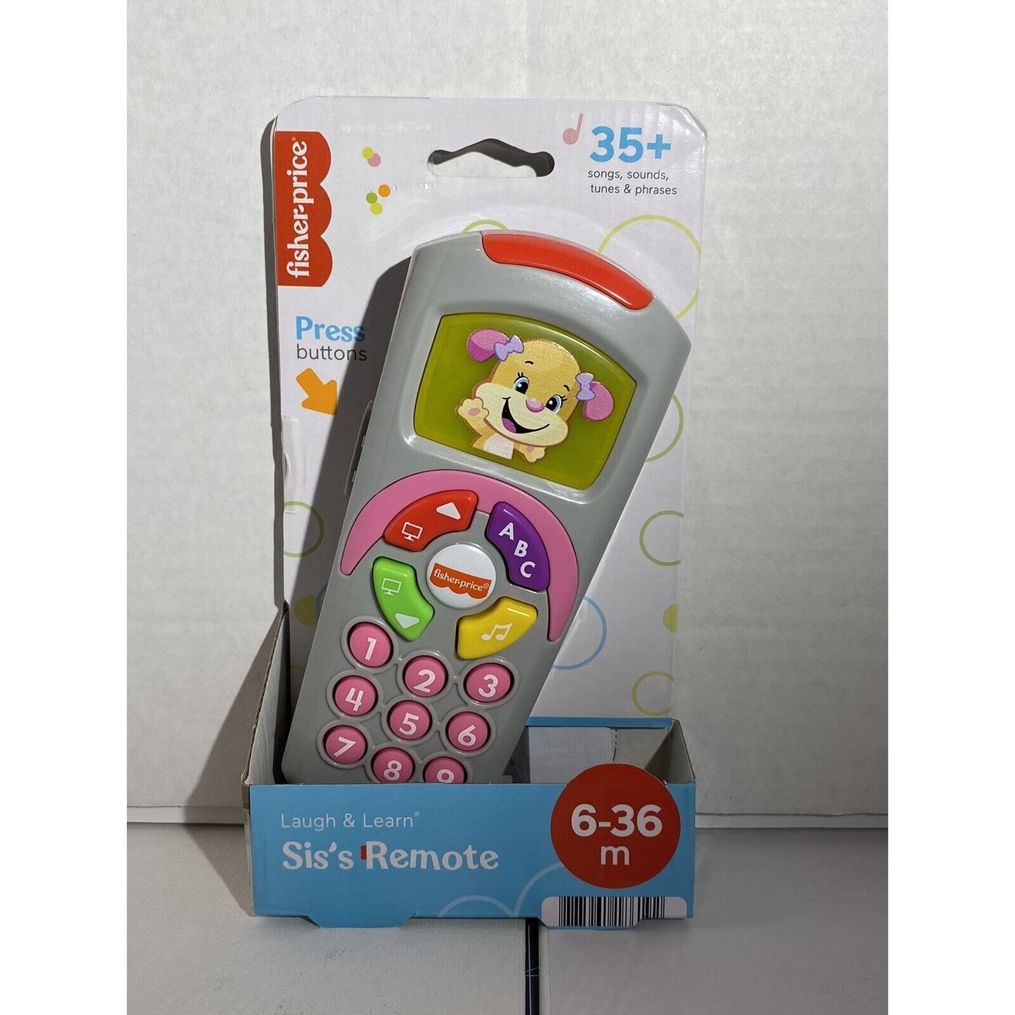 Fisher Price Laugh And Learn Sis Remote Toy with Light Up Screen 35 Songs Sounds