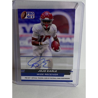 2022 Pro Set Football Autograph Jojo Earle Horned Frogs Alabama