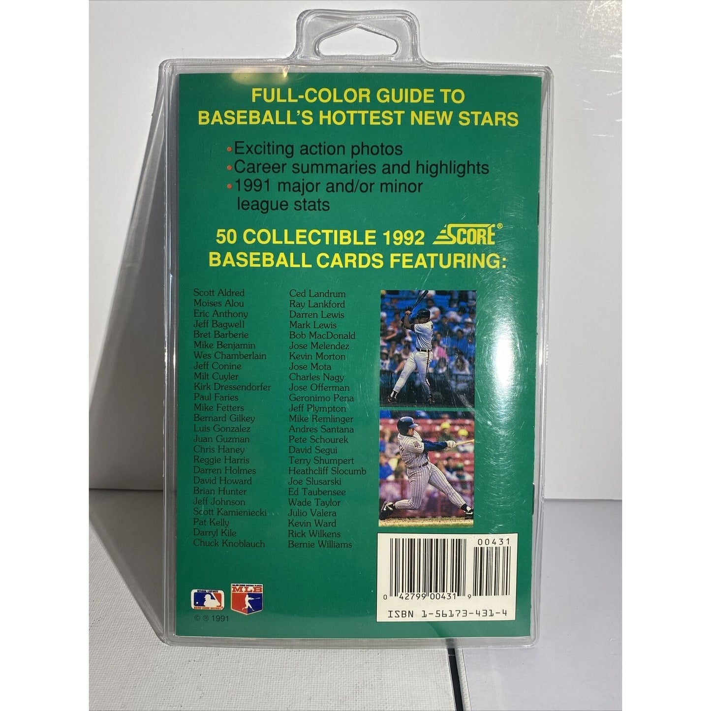 50 Hottest Baseball Cards 1991-92 Rookies Collector's Set 1 Sealed Cards Book