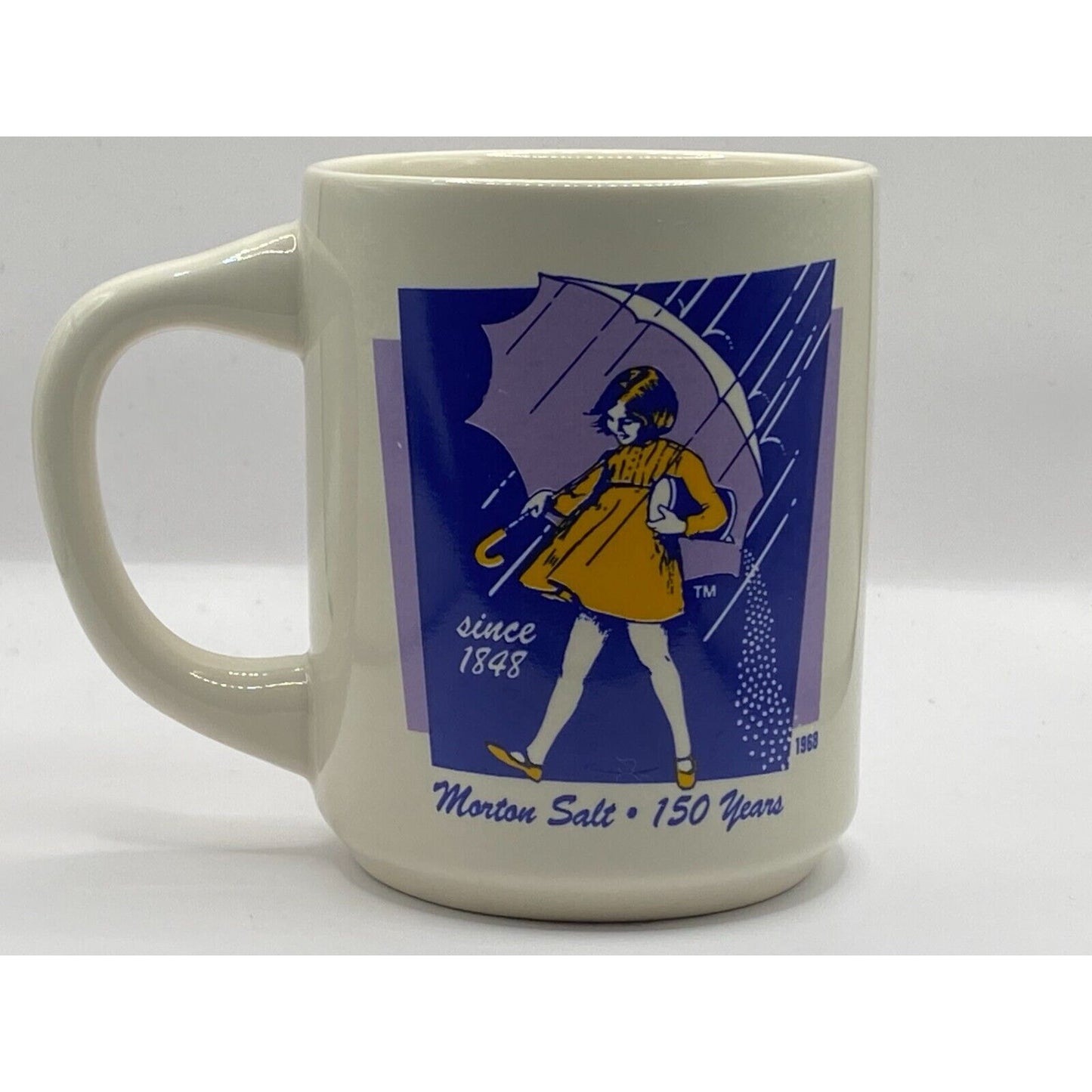 Vintage Morton Salt 150 Years Coffee Mug Cup