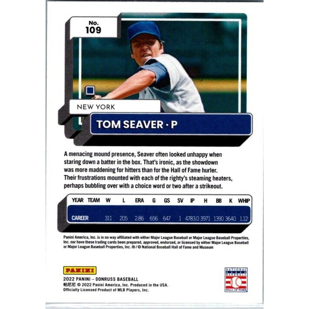 2022 Donruss #109 Tom Seaver Liberty