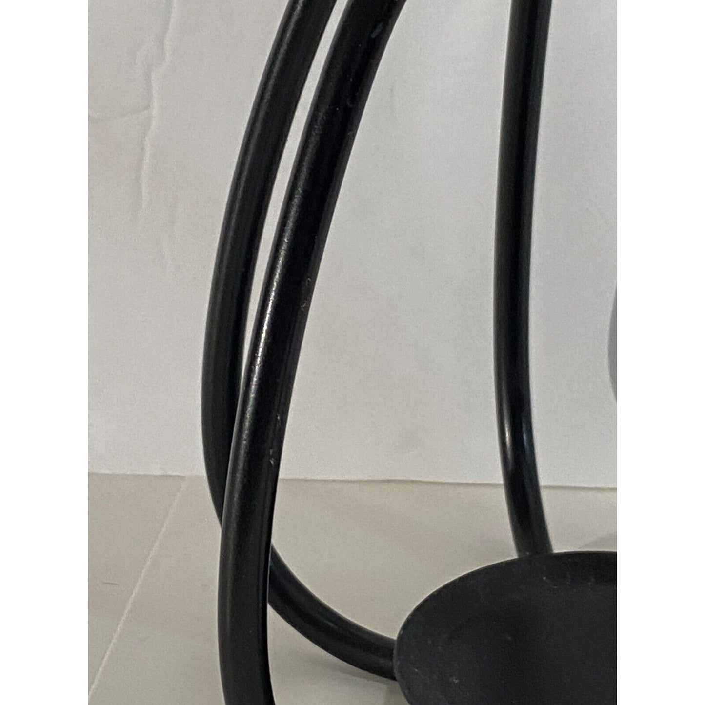 Pineapple Shaped Black Wrought Iron Candle Holder Amish Made