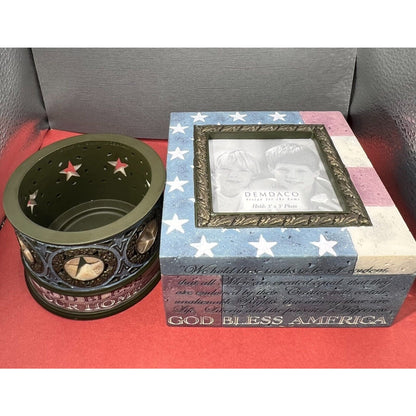 Heartstone Bill Stross Keepsake Box & Votive Candle Holder Set (candle not incl)